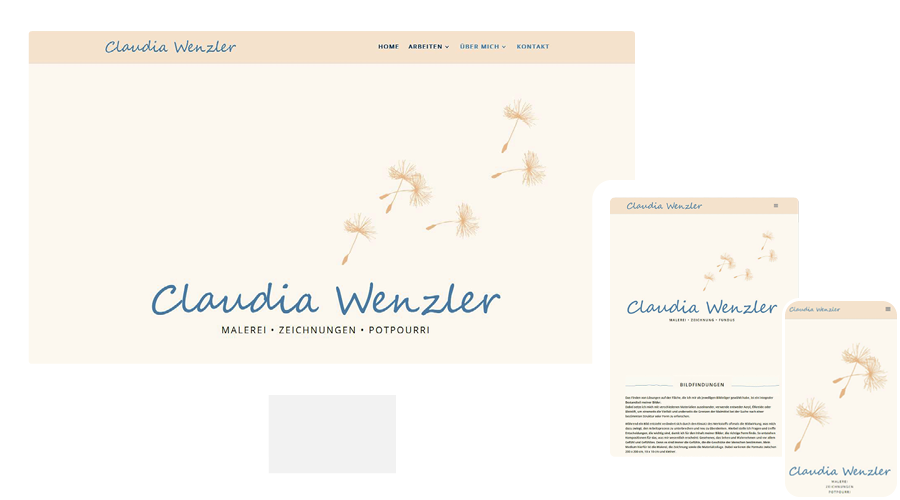 Homepage von Claudia Wenzler